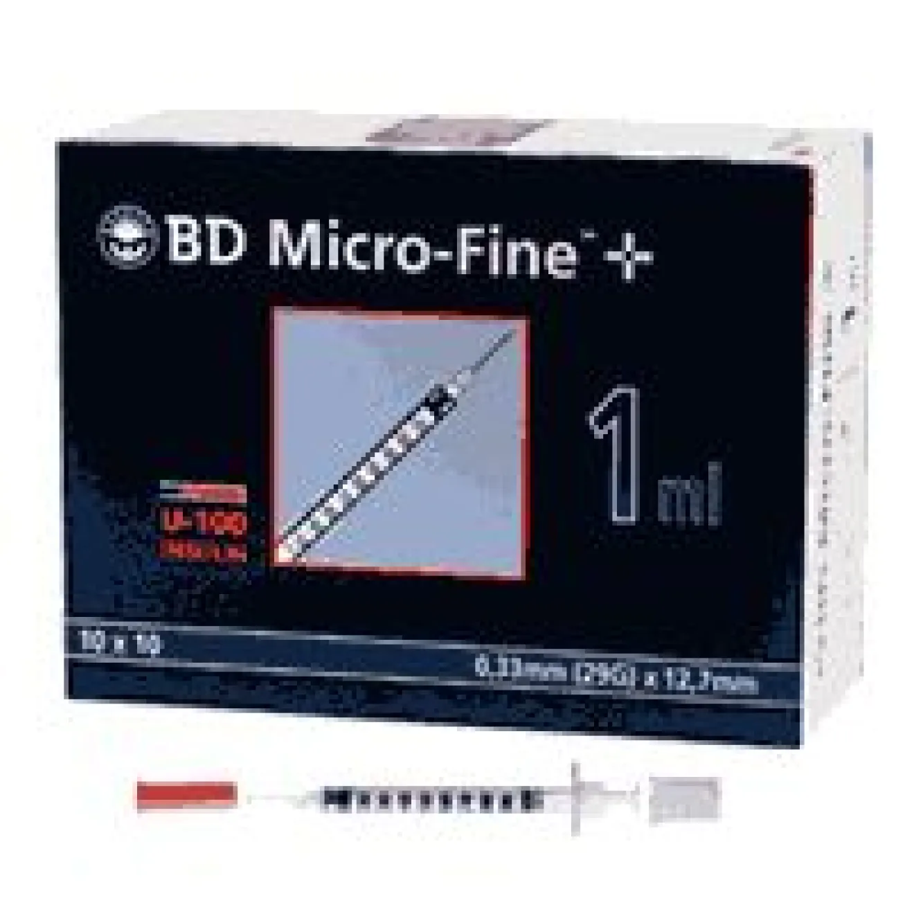 BD MICRO FINE+ U 100 Ins.Spr. 12,7 mm 100x1 ml