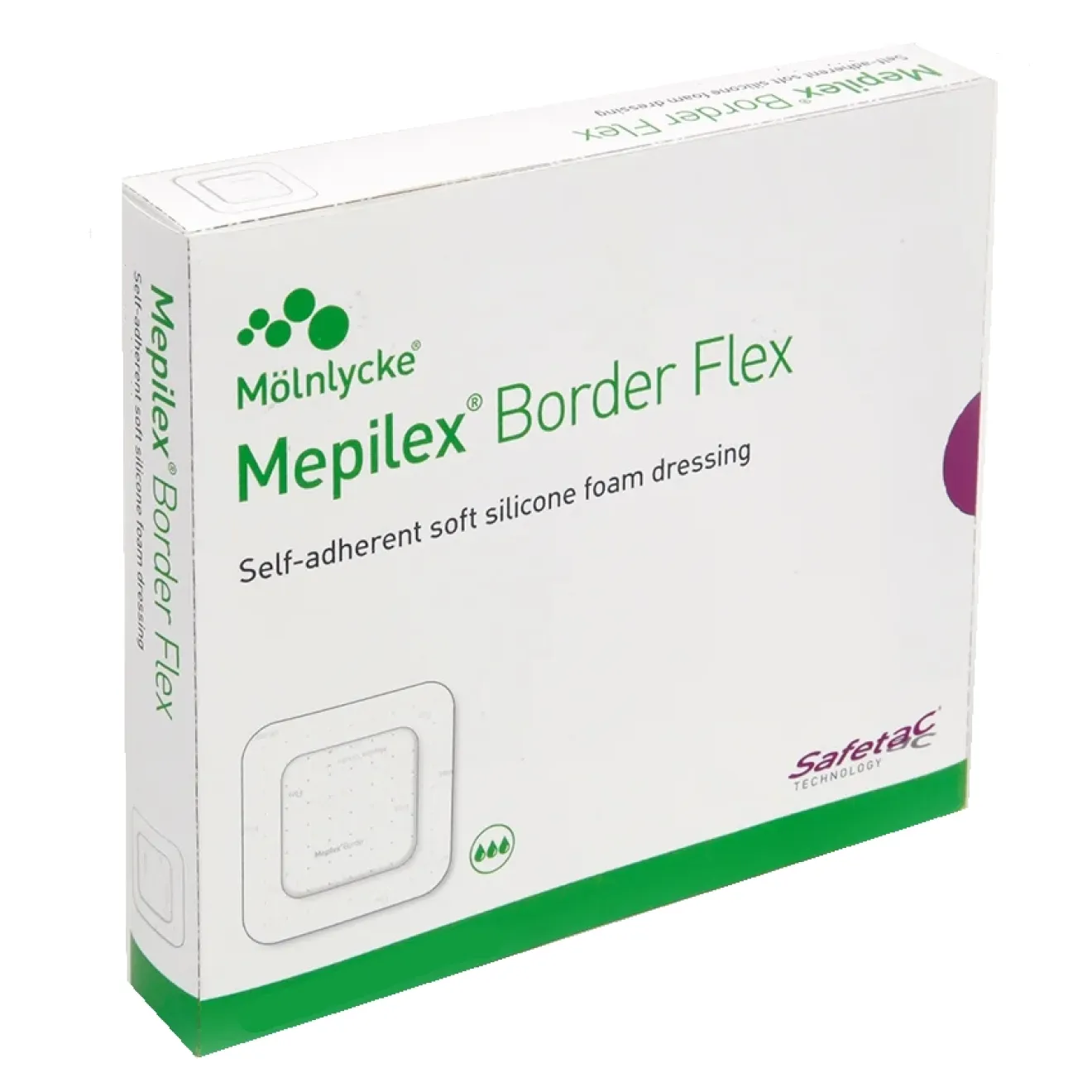 MEPILEX Border Flex Schaumverband haftend 10x10 cm 10 ST