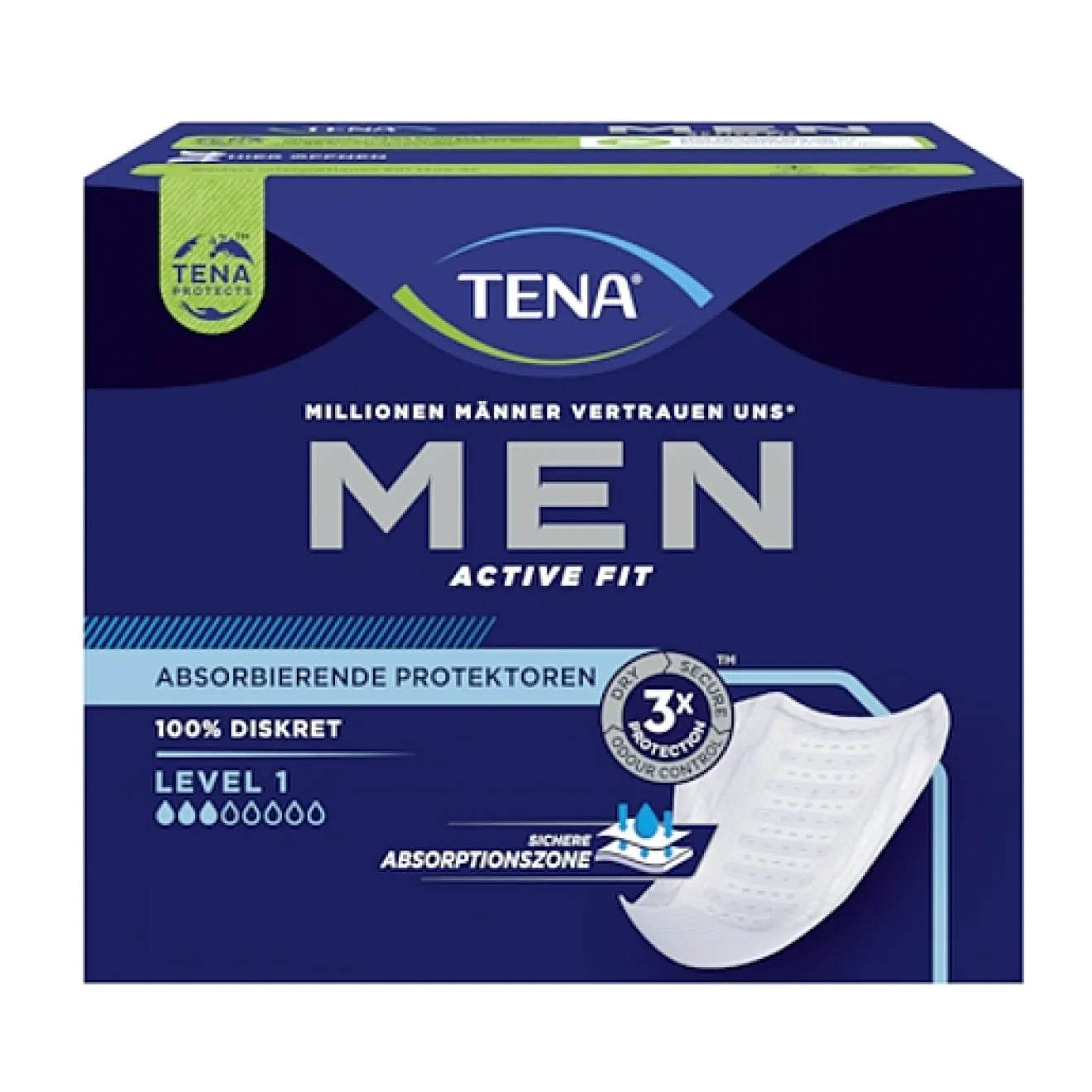 TENA MEN Active Fit Level 1 Inkontinenz Einlagen 24 ST