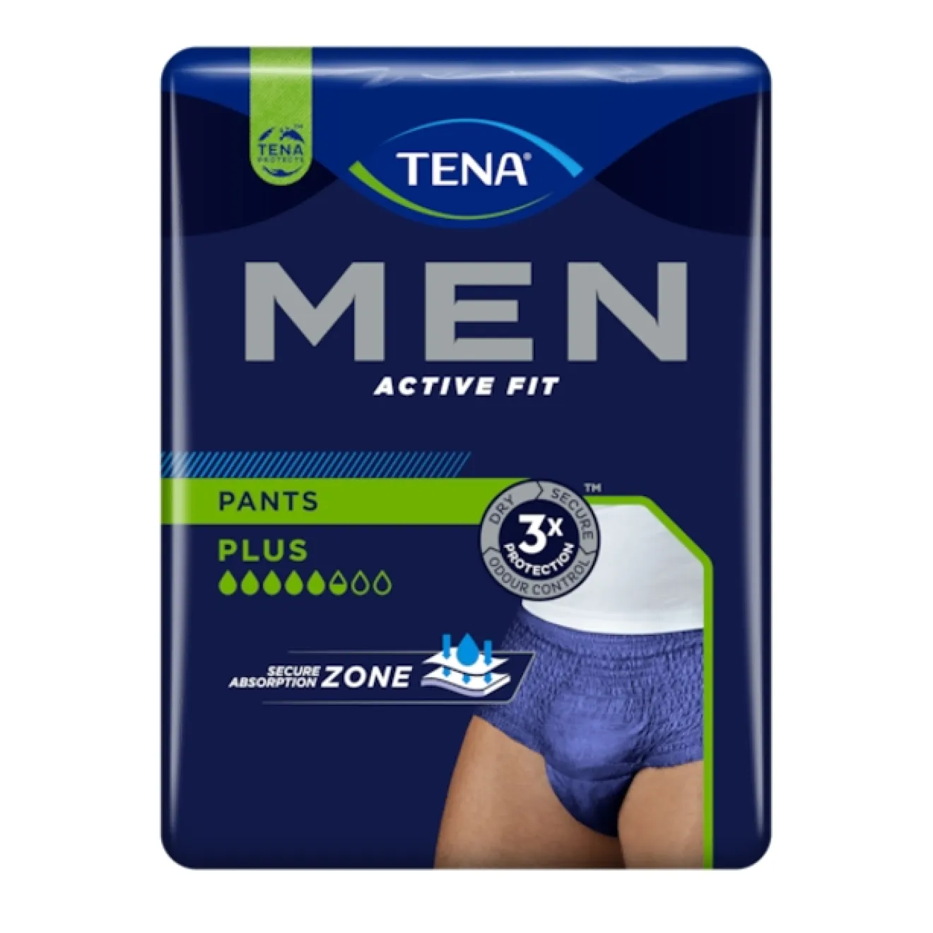 TENA MEN Active Fit Inkontinenz Pants plus L/XL blau 4x10 ST