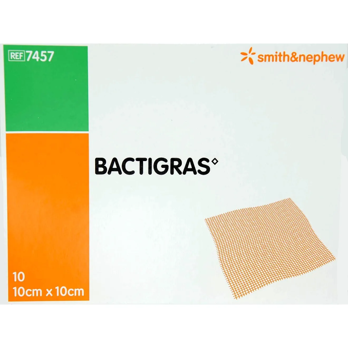 BACTIGRAS antiseptische Paraffingaze 10x10 cm 10 ST