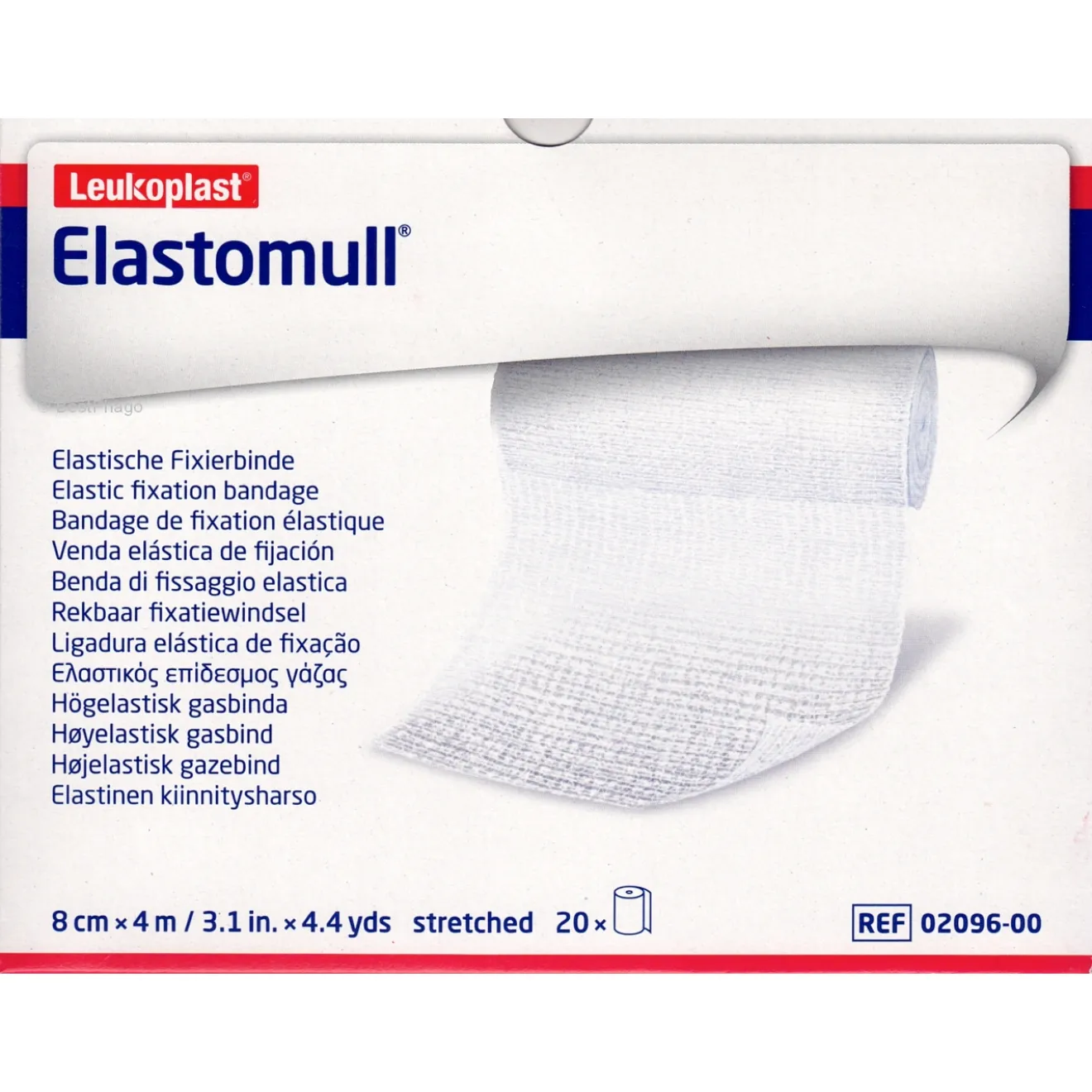 Elastomull 4mx8cm elastische Fixierbinde 2096 1 ST