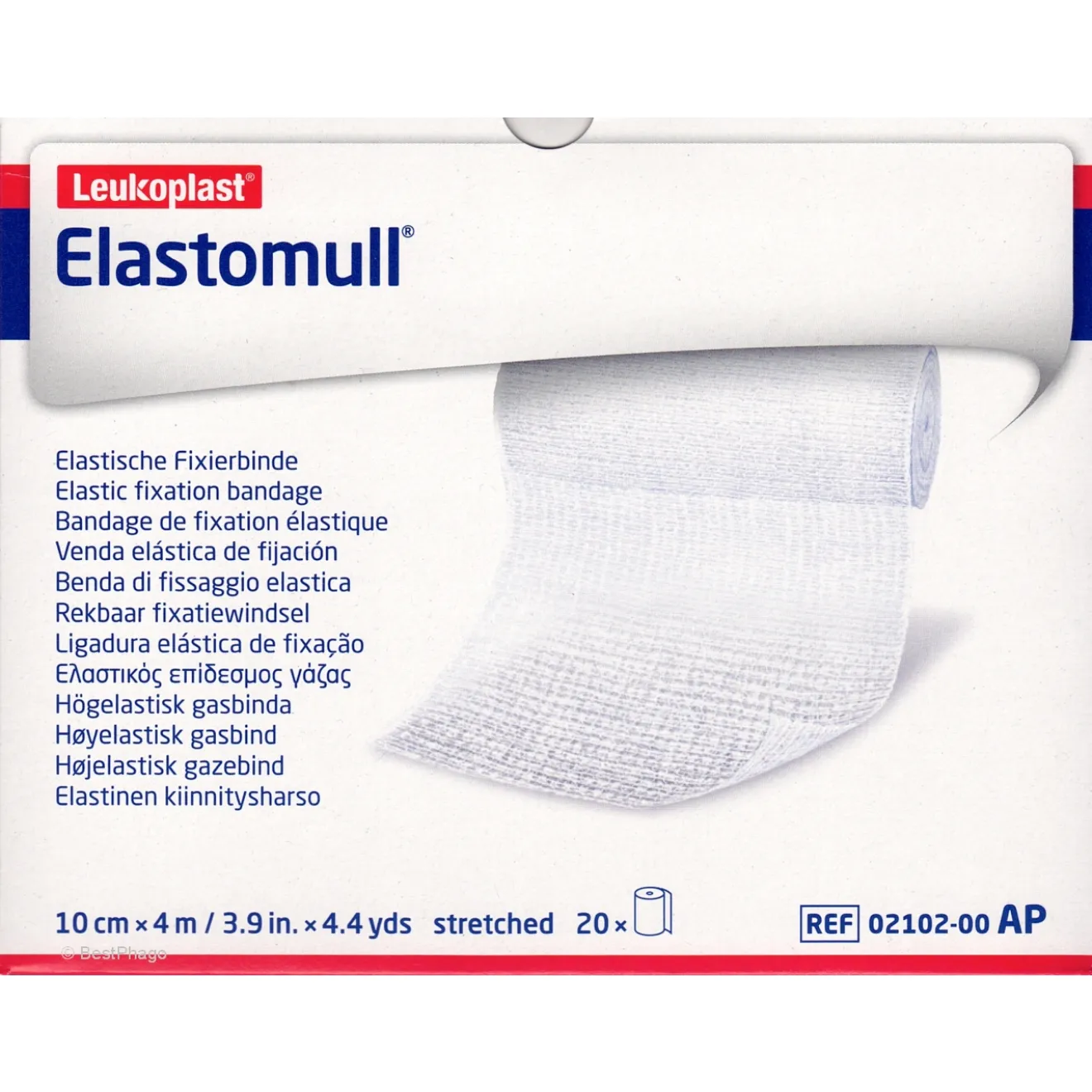 Elastomull 4mx10cm elastische Fixierbinde 2102 20 ST