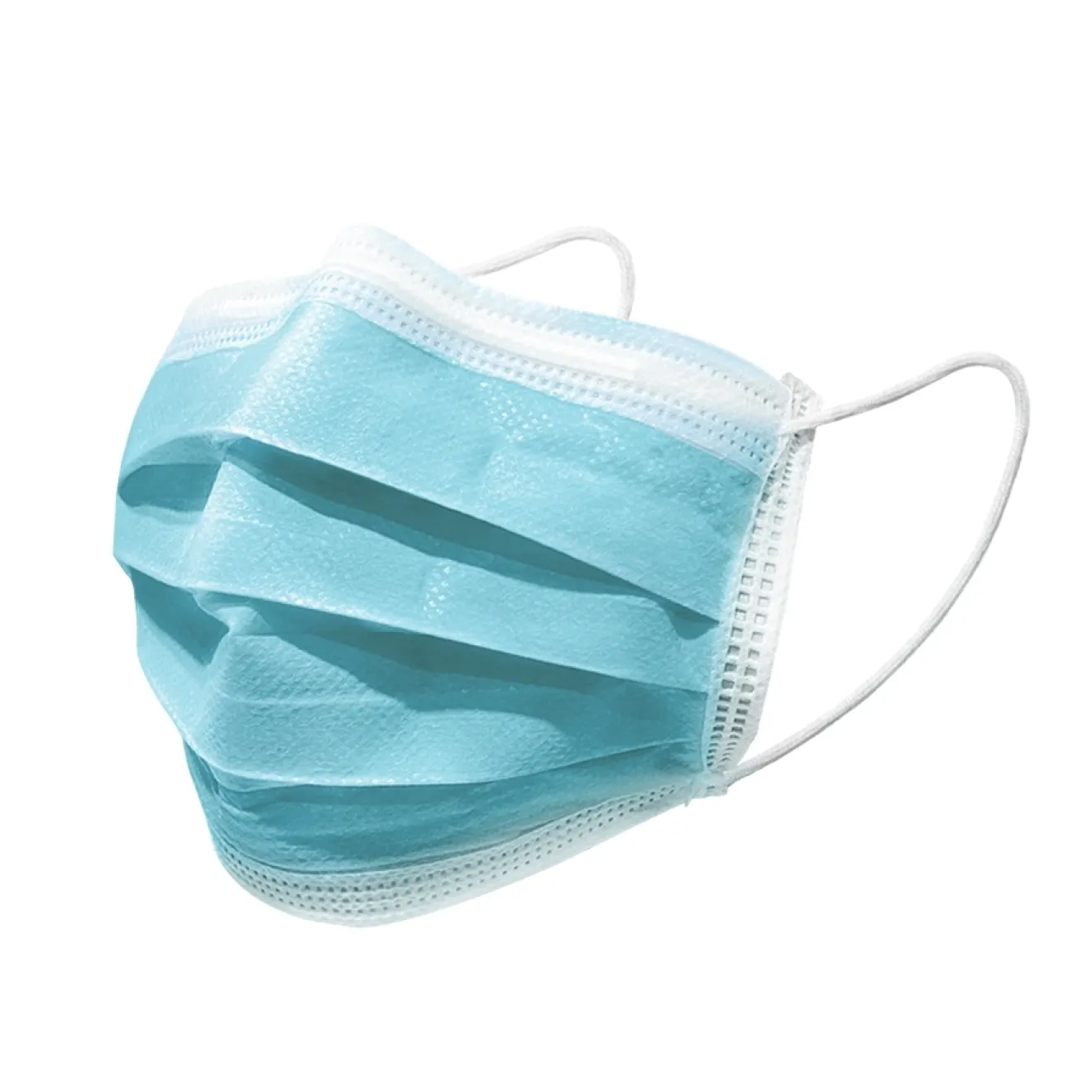 Gesichtsmaske Mundschutz unst. 3-fach blau Typ IIR 10 ST