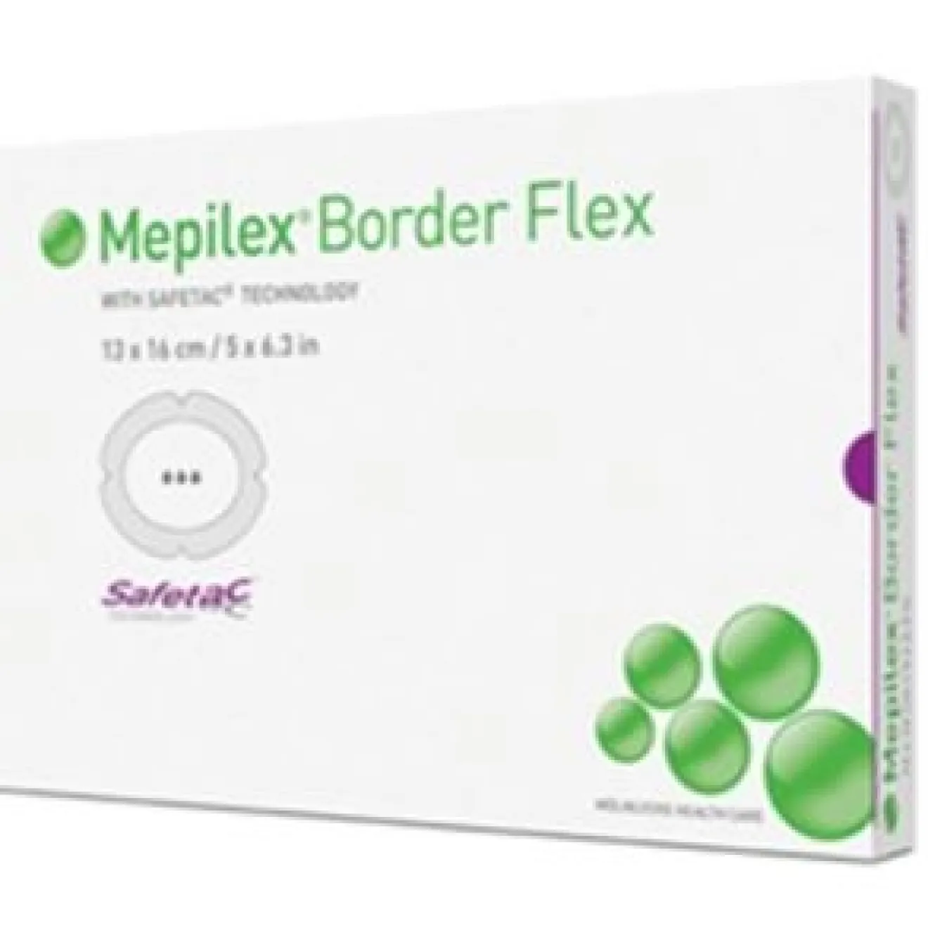 MEPILEX Border Flex Schaumverband haftend 13x16 cm oval 5 ST