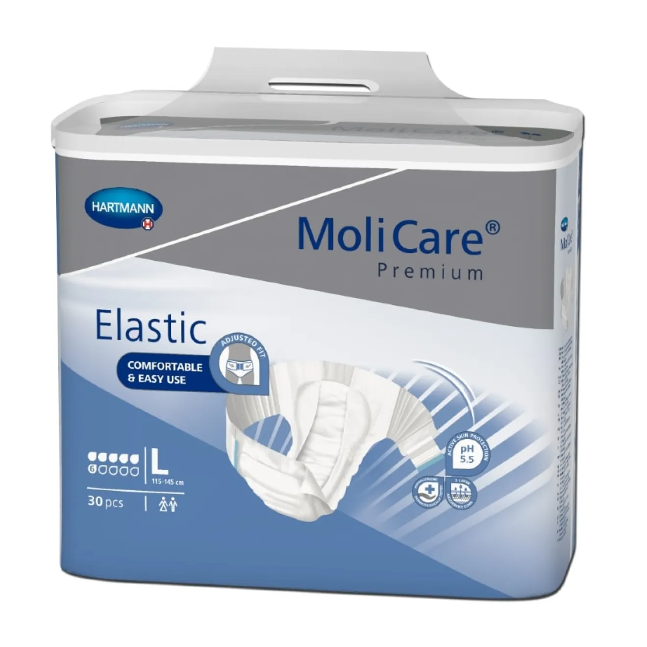 MOLICARE Premium Elastic Slip 6 Tropfen Gr.L 165273 3x30 ST