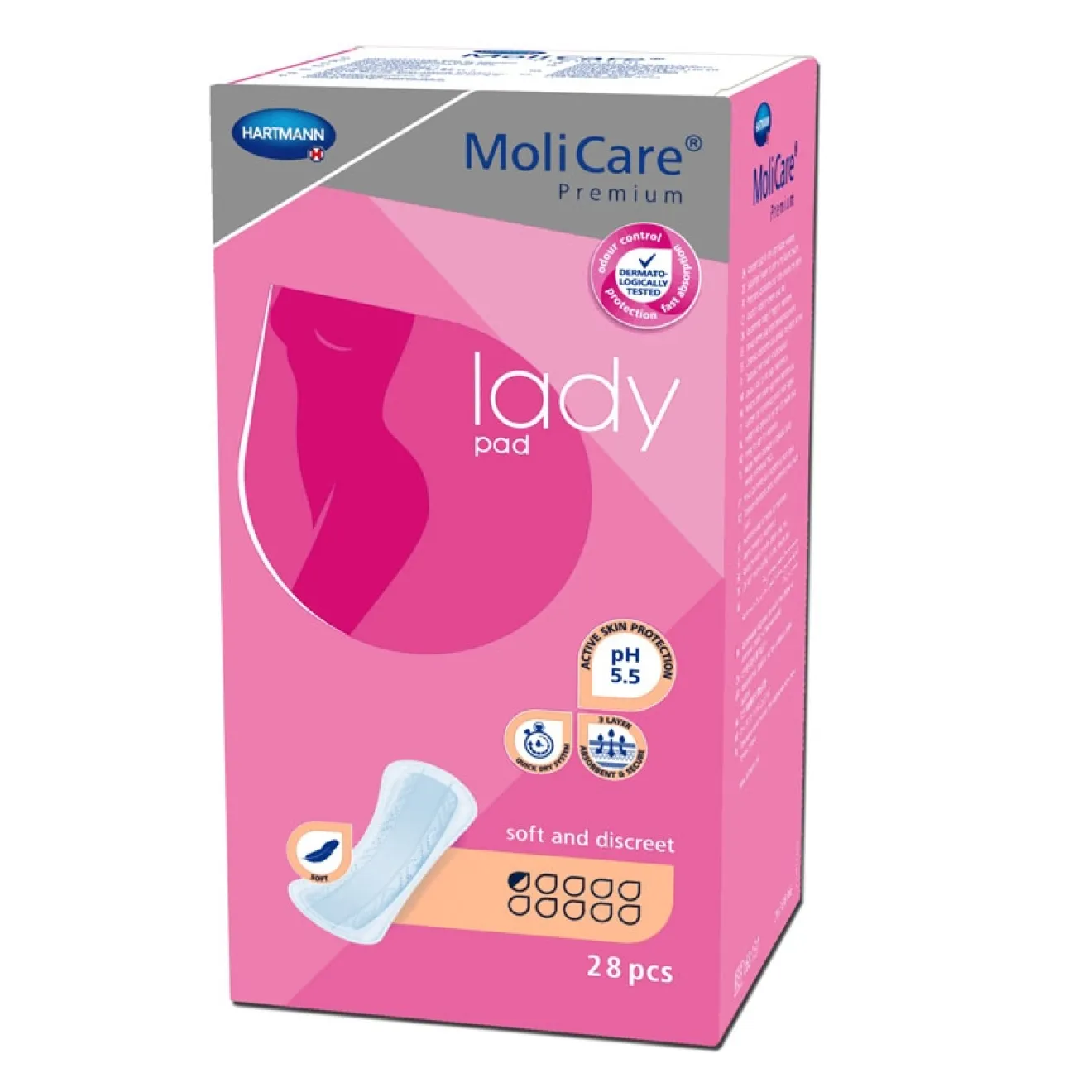 MOLICARE Premium lady pad 0,5 Tropfen 8x28 ST 168131