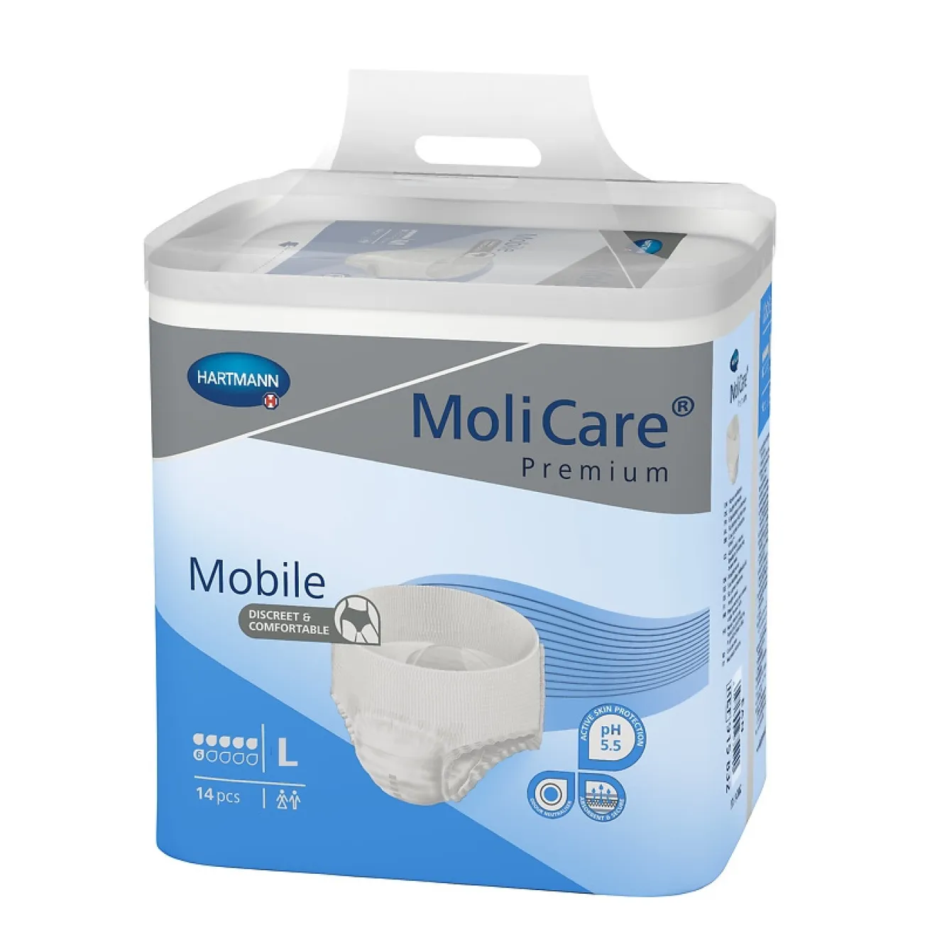 MOLICARE Premium Mobile 6 Tropfen Gr.L 4x14 ST 915833