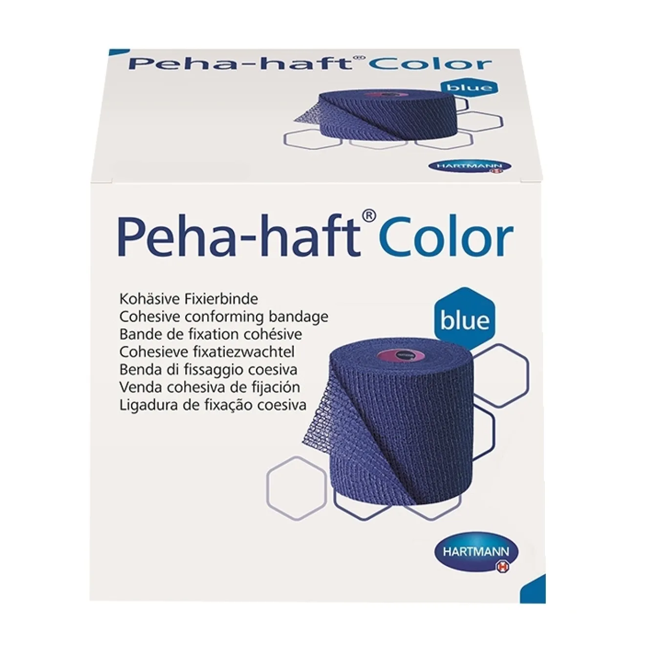 PEHA-HAFT Color Fixierbinde latexfrei 8 cmx21 m blau 1 ST