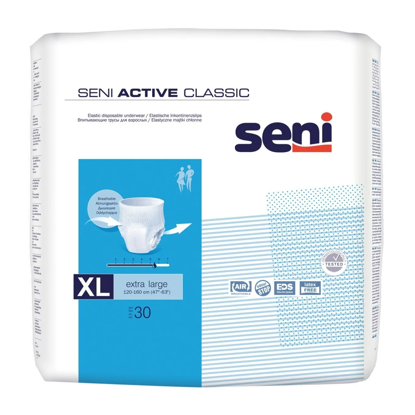 SENI Active Classic Inkontinenzslip Einm. extra large 3x30 ST