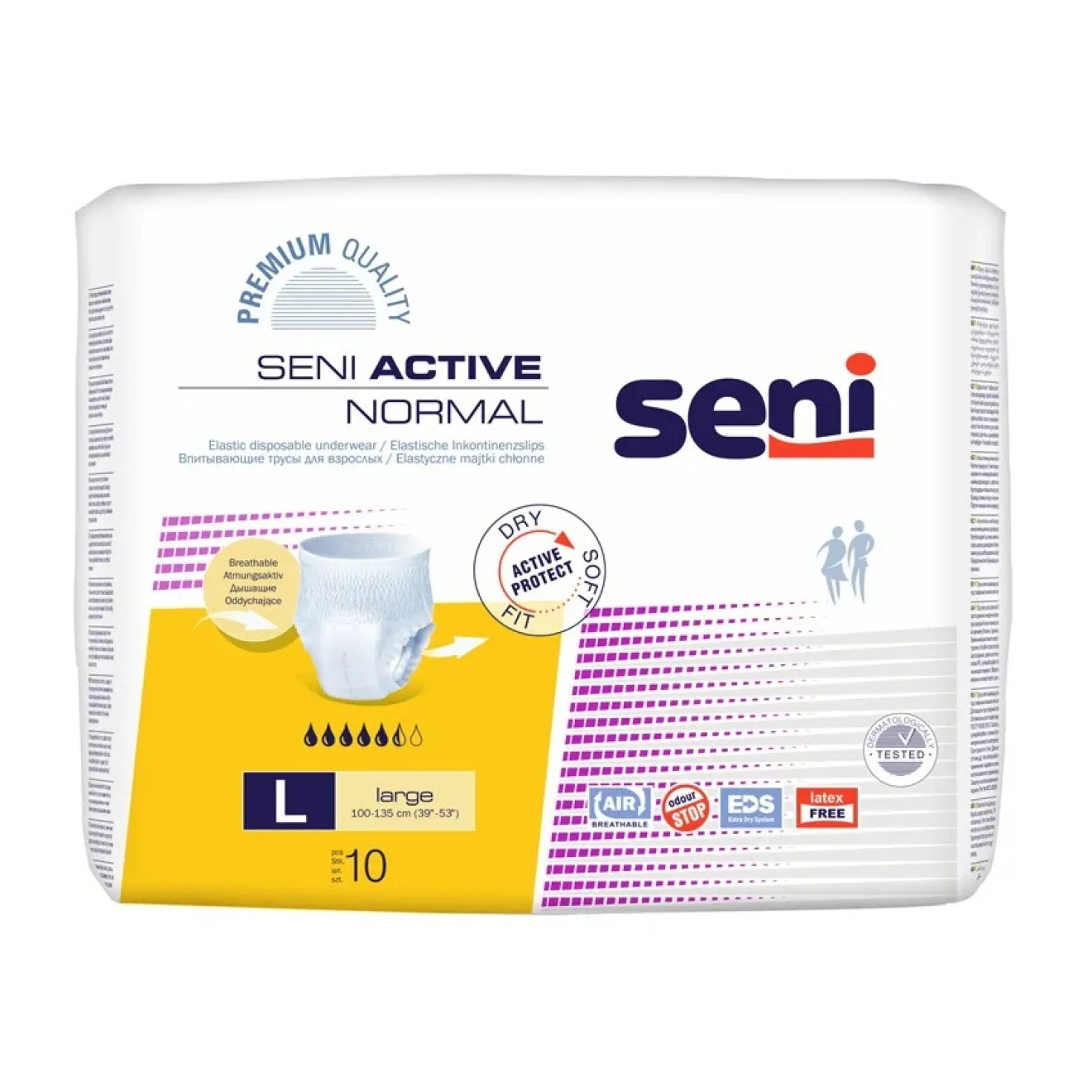 SENI Active Inkontinenzpants normal L 8x10 ST
