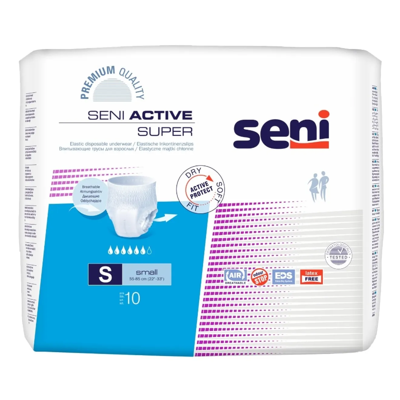 SENI Active Super Inkontinenzslip Einmal Small 10 ST
