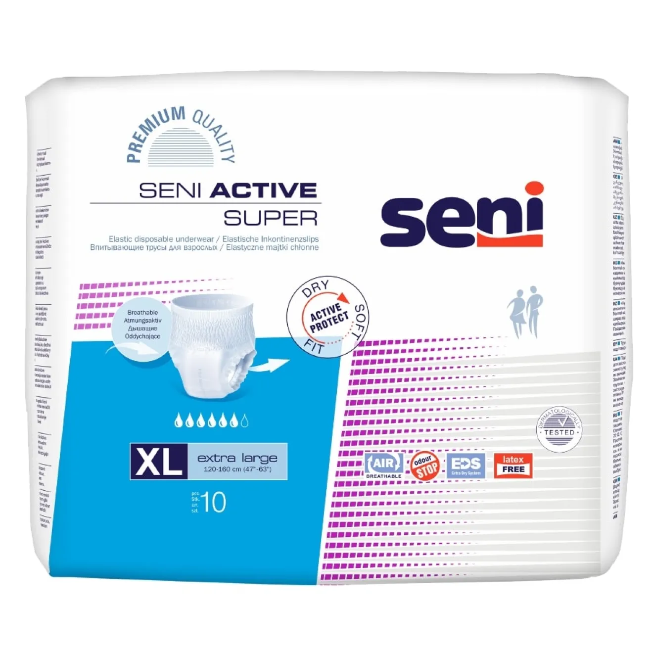 SENI Active Super Inkontinenzslip Einmal XL 10 ST