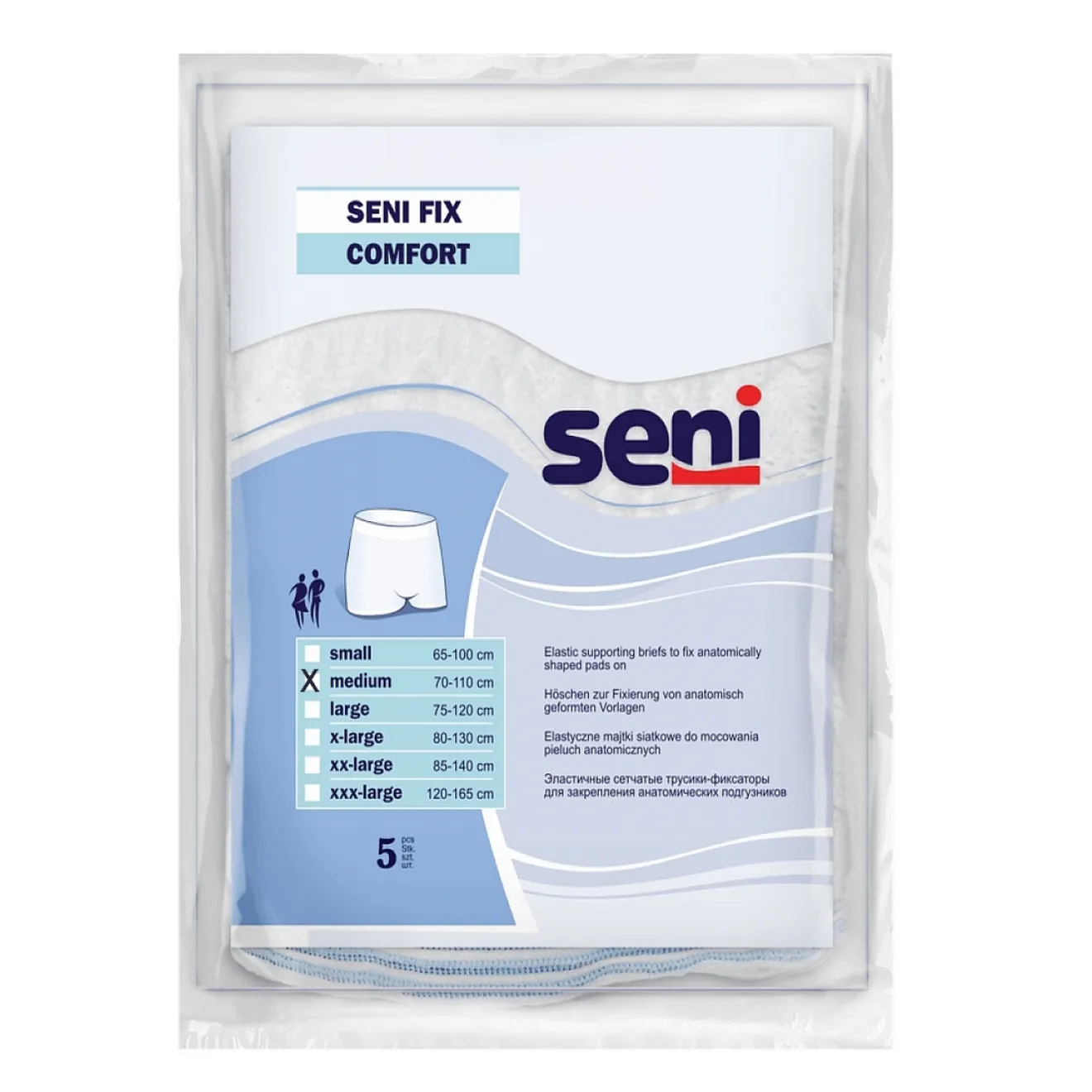 SENI Fix Comfort Fixierhosen Gr. M 5 ST
