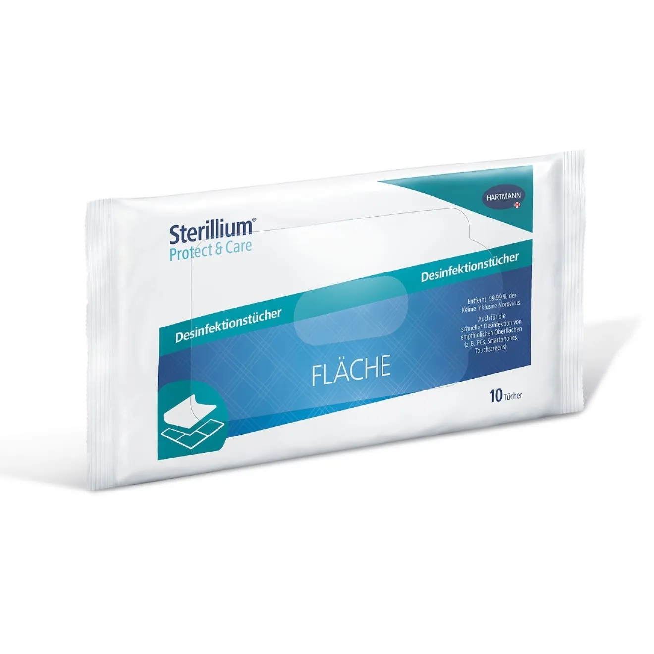 STERILLIUM Protect & Care Fläche Desinfektionstücher 10 ST