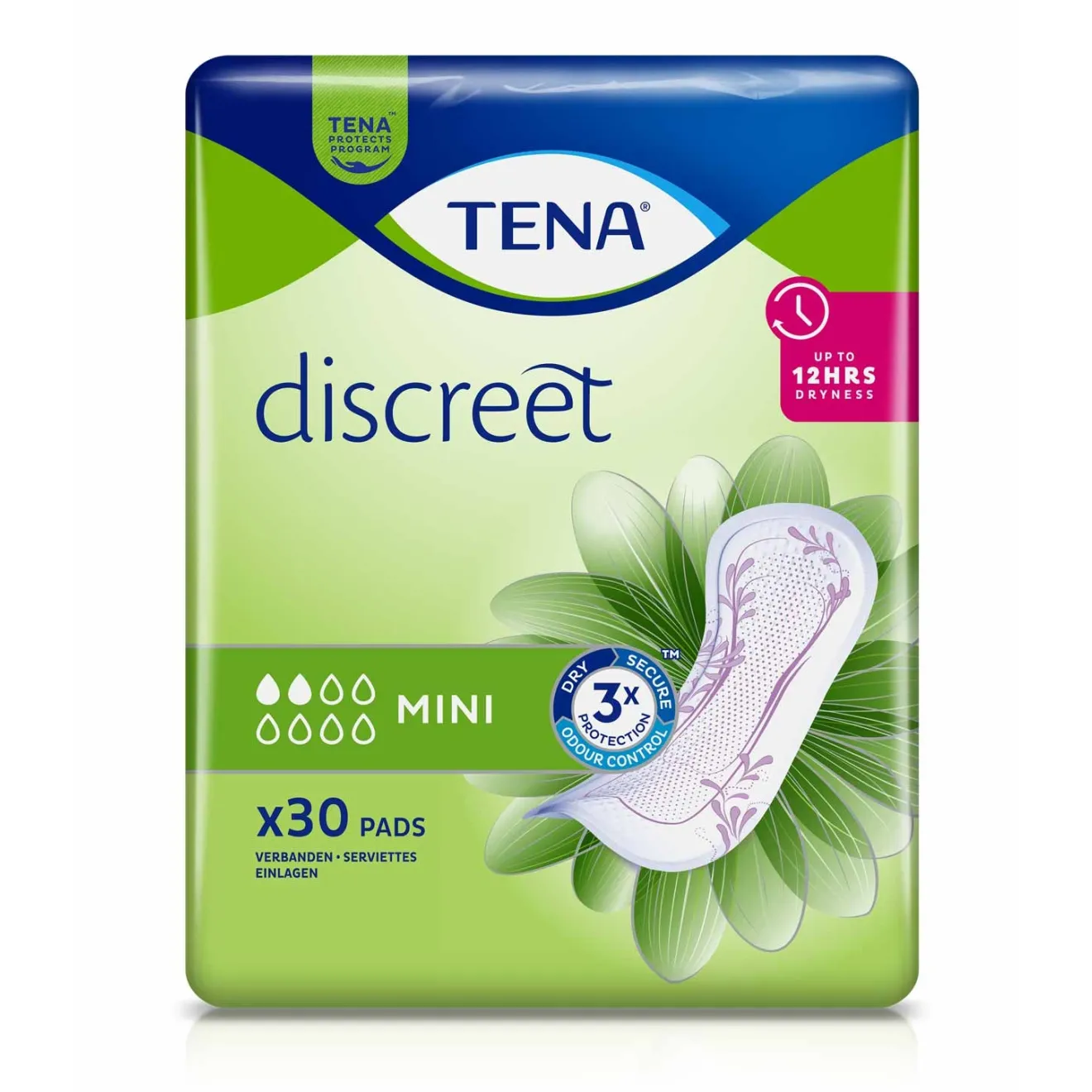 TENA Discreet Inkontinenz Einlagen mini 6x30 ST