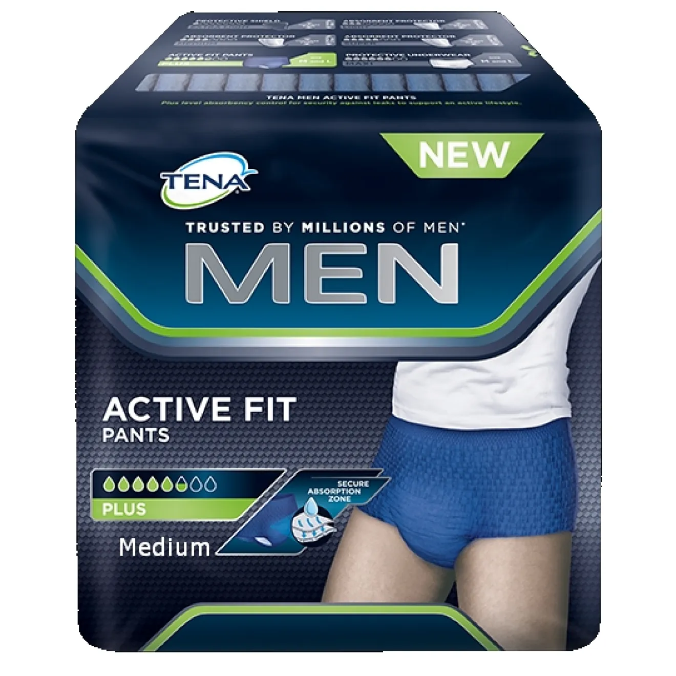 TENA MEN Active Fit Pants Plus M 12 ST