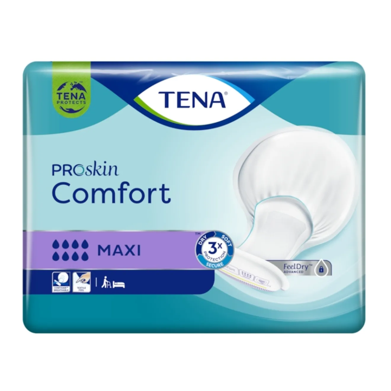 TENA ProSkin Comfort Maxi Vorlagen 2x34 ST